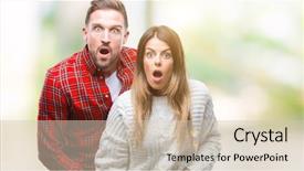  Presentation with love - PPT theme featuring isolated background afraid and shock background and a soft green colored foreground