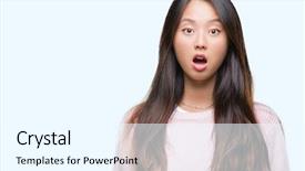  Presentation with asian - Amazing slides having isolated background afraid and shock backdrop and a cool aqua colored foreground