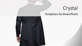  Presentation with christian - Audience pleasing presentation design consisting of isolated background backwards thinking backdrop and a white colored foreground