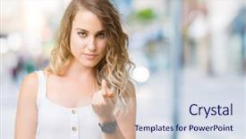  Presentation with over come challange - Audience pleasing presentation design consisting of isolated background beckoning come here backdrop and a sky blue colored foreground