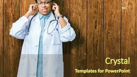  Presentation with music african american jazz musician - PPT theme enhanced with annoyed expression for the noise background and a  colored foreground