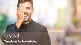  Presentation with palm sunday christian catholic - Presentation design consisting of isolated background covering one eye background and a violet colored foreground