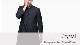  Presentation with christian discipleship - Cool new theme with isolated background covering one eye backdrop and a white colored foreground