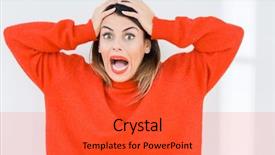  Presentation with red bull case - Amazing slide deck having isolated background crazy and scare backdrop and a  colored foreground