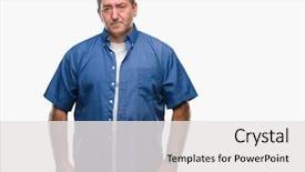  Presentation with crying - Colorful slides enhanced with isolated background depressed and worry backdrop and a white colored foreground