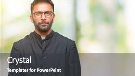  Presentation with catholic missa arwah - Theme enhanced with isolated background depressed and worry background and a dark gray colored foreground