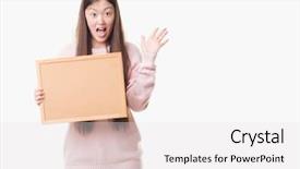  Presentation with corkboard - Beautiful theme featuring isolated background holding corkboard backdrop and a white colored foreground