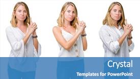  Presentation with shooting gun - Slide deck having isolated background holding symbolic gun background and a teal colored foreground