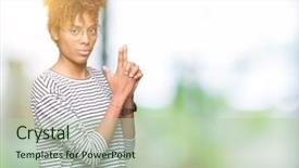  Presentation with shooting gun - Audience pleasing slide deck consisting of isolated background holding symbolic gun backdrop and a mint green colored foreground