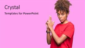  Presentation with shooting gun - PPT theme having isolated background holding symbolic gun background and a white colored foreground