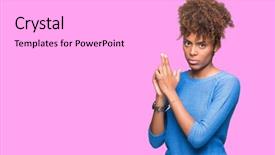  Presentation with shooting gun - PPT theme having isolated background holding symbolic gun background and a white colored foreground