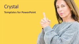  Presentation with shooting gun - Cool new theme with isolated background holding symbolic gun backdrop and a yellow colored foreground