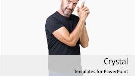  Presentation with weapons - Presentation design enhanced with isolated background holding symbolic background and a white colored foreground