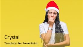  Presentation with holiday stress - Beautiful slide deck featuring isolated background looking stress backdrop and a yellow colored foreground