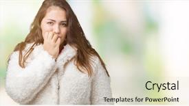  Presentation with anxiety - Audience pleasing slide set consisting of isolated background looking stress backdrop and a soft green colored foreground