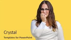  Presentation with fat - Cool new slide set with isolated background looking stress backdrop and a yellow colored foreground