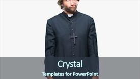  Presentation with catholic faith - Presentation theme featuring isolated background making fish background and a tawny brown colored foreground