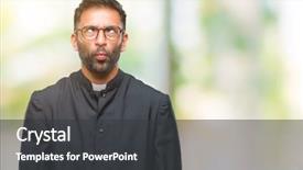  Presentation with catholic faith - Beautiful presentation theme featuring isolated background making fish backdrop and a dark gray colored foreground