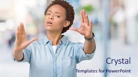  Presentation with ophthalmology african american models - PPT theme enhanced with isolated background smiling doing frame background and a lemonade colored foreground