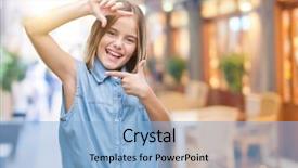  Presentation with creativity - Amazing slide deck having isolated background smiling making frame backdrop and a light blue colored foreground