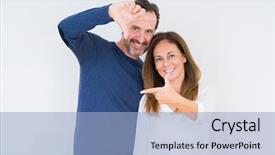  Presentation with love frame - PPT theme featuring isolated background smiling making frame background and a  colored foreground