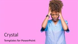  Presentation with african american church - Slide set with isolated background suffering from headache background and a white colored foreground