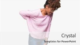  Presentation with african american wedding - PPT theme consisting of isolated background suffering of backache background and a  colored foreground