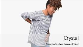  Presentation with african american adults in classroom - Cool new slide set with isolated background suffering of backache backdrop and a  colored foreground