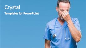  Presentation with medical concept - Audience pleasing slide set consisting of  backdrop and a  colored foreground