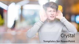  Presentation with winter - Presentation design enhanced with isolated background trying to hear background and a  colored foreground