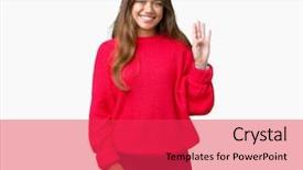  Presentation with red chinese winter festival - Amazing slide deck having isolated background waiving saying hello backdrop and a red colored foreground