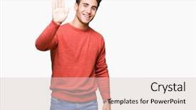  Presentation with welcome back friend - Amazing PPT layouts having isolated background waiving saying hello backdrop and a lemonade colored foreground