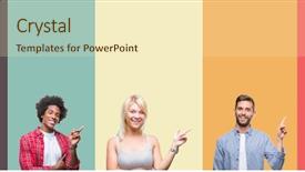  Presentation with team group - Theme featuring isolated background with a big background and a cream colored foreground