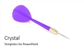  Presentation with music signs dark blue - Amazing presentation theme having isolated blue dart on white backdrop and a  colored foreground