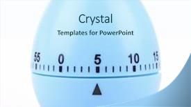  Presentation with timer - Cool new presentation theme with isolated blue egg timer backdrop and a cool aqua colored foreground