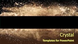  Presentation with stripe - Presentation theme consisting of isolated brown make-up powder background and a tawny brown colored foreground