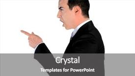  Presentation with angry - PPT layouts featuring isolated business man angry pointing background and a dark gray colored foreground