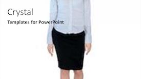  Presentation with forward - Colorful PPT layouts enhanced with isolated business woman walking forward backdrop and a white colored foreground