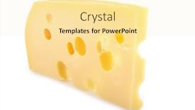  Presentation with white cheese - PPT layouts consisting of isolated-cheese-on-white background and a blonde colored foreground