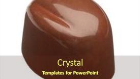  Presentation with praline - Presentation theme having isolated-chocolate-praline background and a tawny brown colored foreground