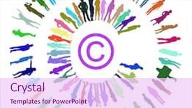  Presentation with vector - Presentation design enhanced with isolated copyright made of vector background and a pink colored foreground