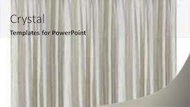  Presentation with curtain - Audience pleasing theme consisting of isolated curtain backdrop and a light gray colored foreground