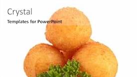  Presentation with potato - Cool new presentation design with isolated dauphine potato backdrop and a white colored foreground