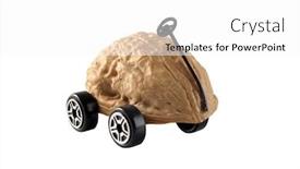  Presentation with saying - Presentation enhanced with isolated-driving-me-nuts-saying background and a white colored foreground