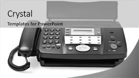  Presentation with blank whiteboard isolated on white - Amazing PPT theme having isolated fax on a white backdrop and a light gray colored foreground