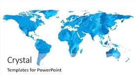  Presentation with world map doctors - Colorful presentation design enhanced with isolated flat world map backdrop and a white colored foreground