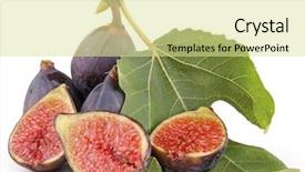 Presentation with fresh water splash green apple isolated white - Amazing slide deck having isolated fresh figs on white backdrop and a  colored foreground