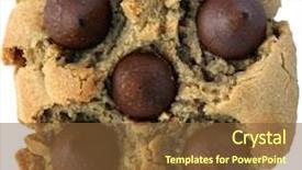  Presentation with peanut butter - Amazing PPT layouts having isolated giant peanut butter blossom backdrop and a tawny brown colored foreground