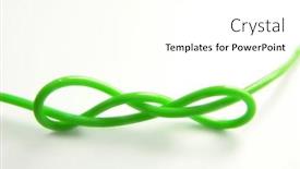 Presentation with green - PPT theme consisting of isolated-green-plastic-wire-green and a cream colored foreground