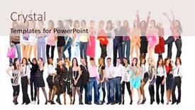  Presentation with groups - Theme with isolated groups business compilation background and a lemonade colored foreground